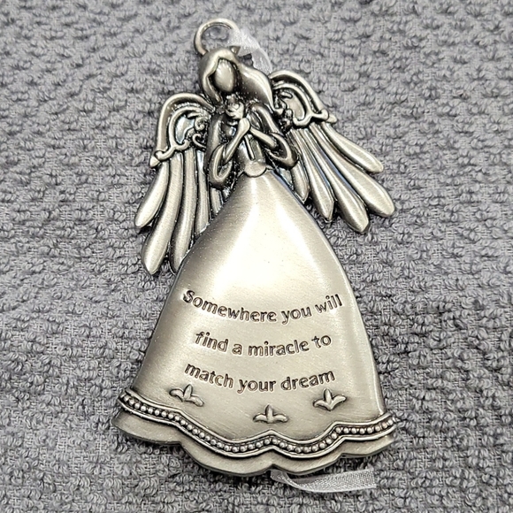 NWT!!! Beautiful Pewter Angel Ornament!!! - Picture 1 of 5